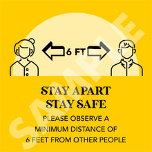 Load image into Gallery viewer, Covid-19 Safety Signs, 5 Pack Set