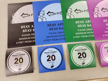 Load image into Gallery viewer, Covid-19 Safety Signs, 5 Pack Set