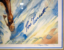 Load image into Gallery viewer, Ron Turcotte &amp; Secretariat Lithograph by Doug West, Signed