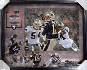 Tom Brady & Charles Woodson "The Tuck Rule" 16x20, Signed