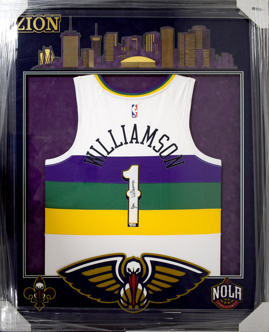 Zion Williamson Skyline Jersey, Signed