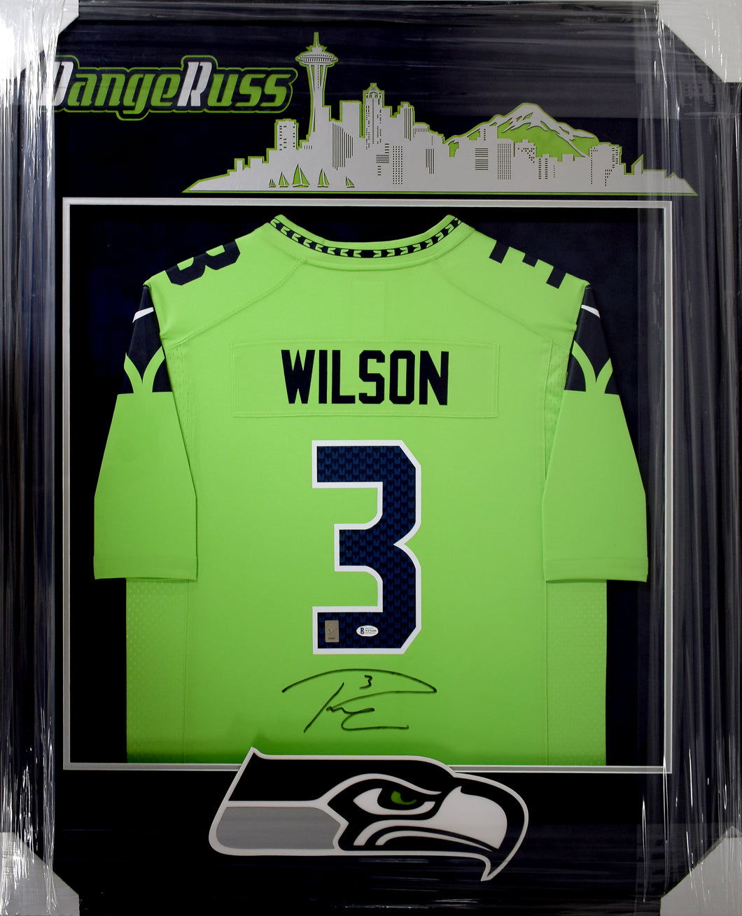 Russell Wilson Skyline Jersey, Signed