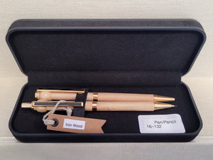 Iron Wood Pen and Pencil Set by Gene Myatt