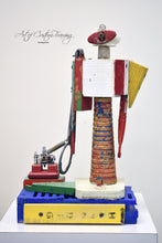 Load image into Gallery viewer, Red Eyed Robot by Joan Painter Jones