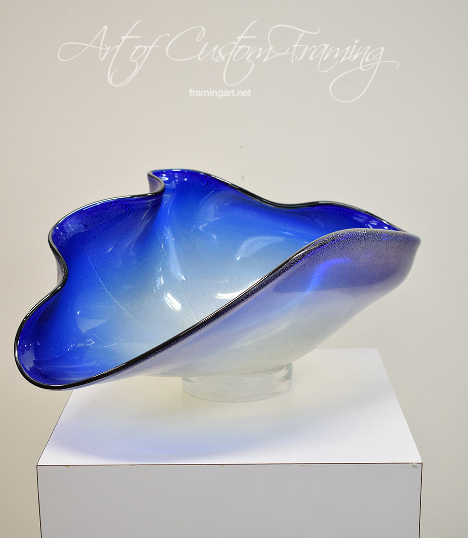 Blue Glass Bowl by David Thai