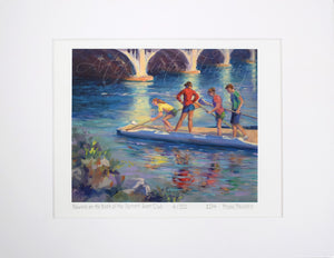 "Rowers on the Dock of the Detroit Boat Club" By Roselyn Rhodes