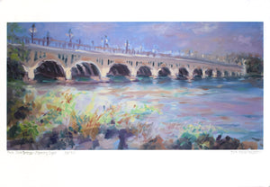 "Belle Isle Bridge - Morning Light" By Roselyn Rhodes