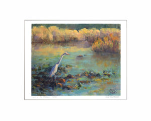 " Egret in the Shallows" By Roselyn Rhodes