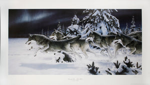 "Midnight Run - Timberwolves" by Ron Van Gilder