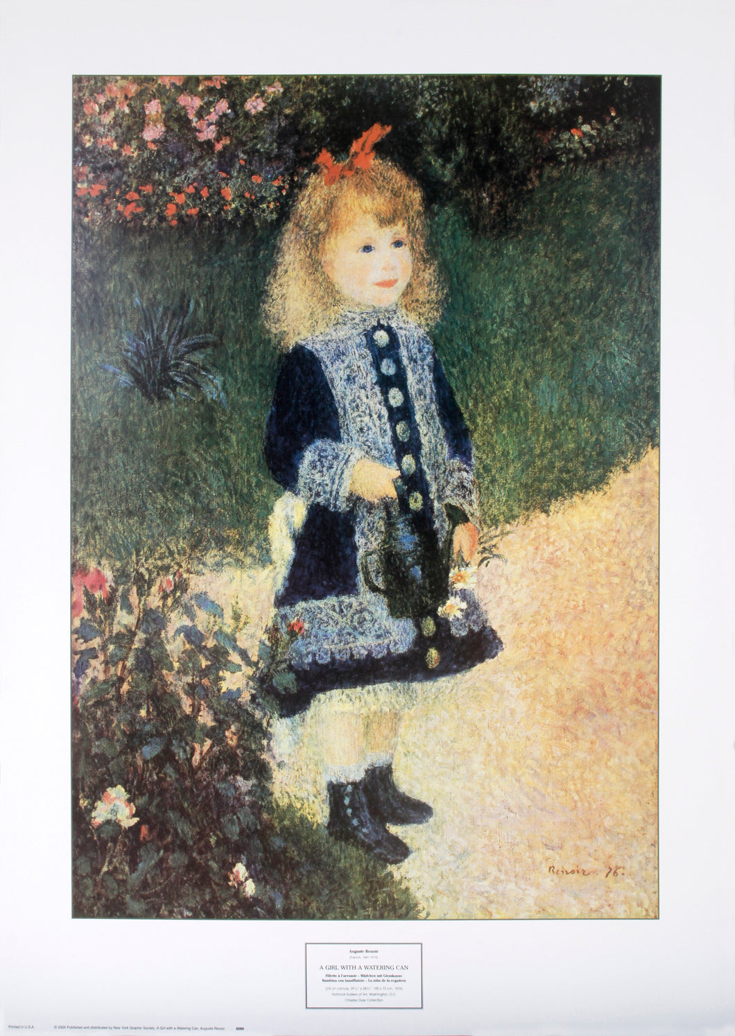 Renoir little girls standing portrait point