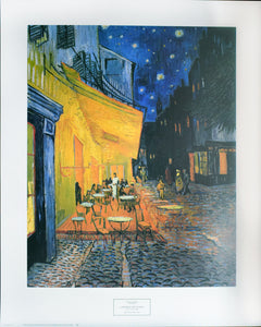 A Sidewalk Cafe at Night by Vincent van Gogh