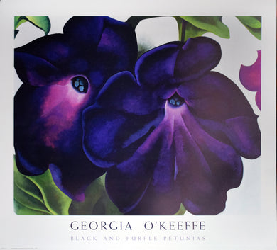 Black and Purple Petunias by Georgia O'Keeffe