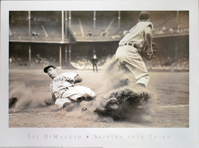 Joe DiMaggio - Sliding into Third by Bettmen/Corbis