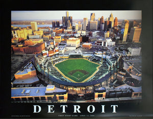 Detroit, Comerica Park - First Night Game by Mike Smith