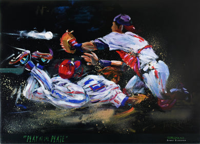 Play at the Plate by Terry Rose