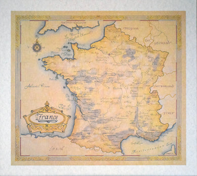 Map of France by J. Longacre
