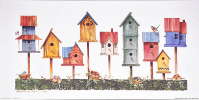 Birdhouse Village by Carolyn Shores Wright