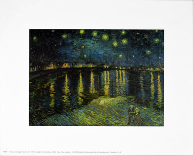Starlight Over the Rhone, 1888 by Vincent van Gogh