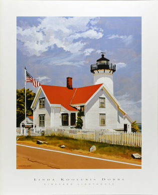 Vineyard Lighthouse by Linda Kooluris Dobbs