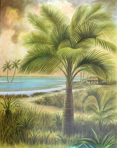 "Palm Tree and Hut" by R. Jenkins