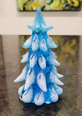 Blue/White Christmas Tree by Albert Young