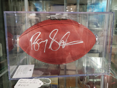 Barry Sanders Football with Case, Signed