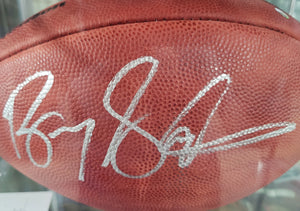 Barry Sanders Football with Case, Signed